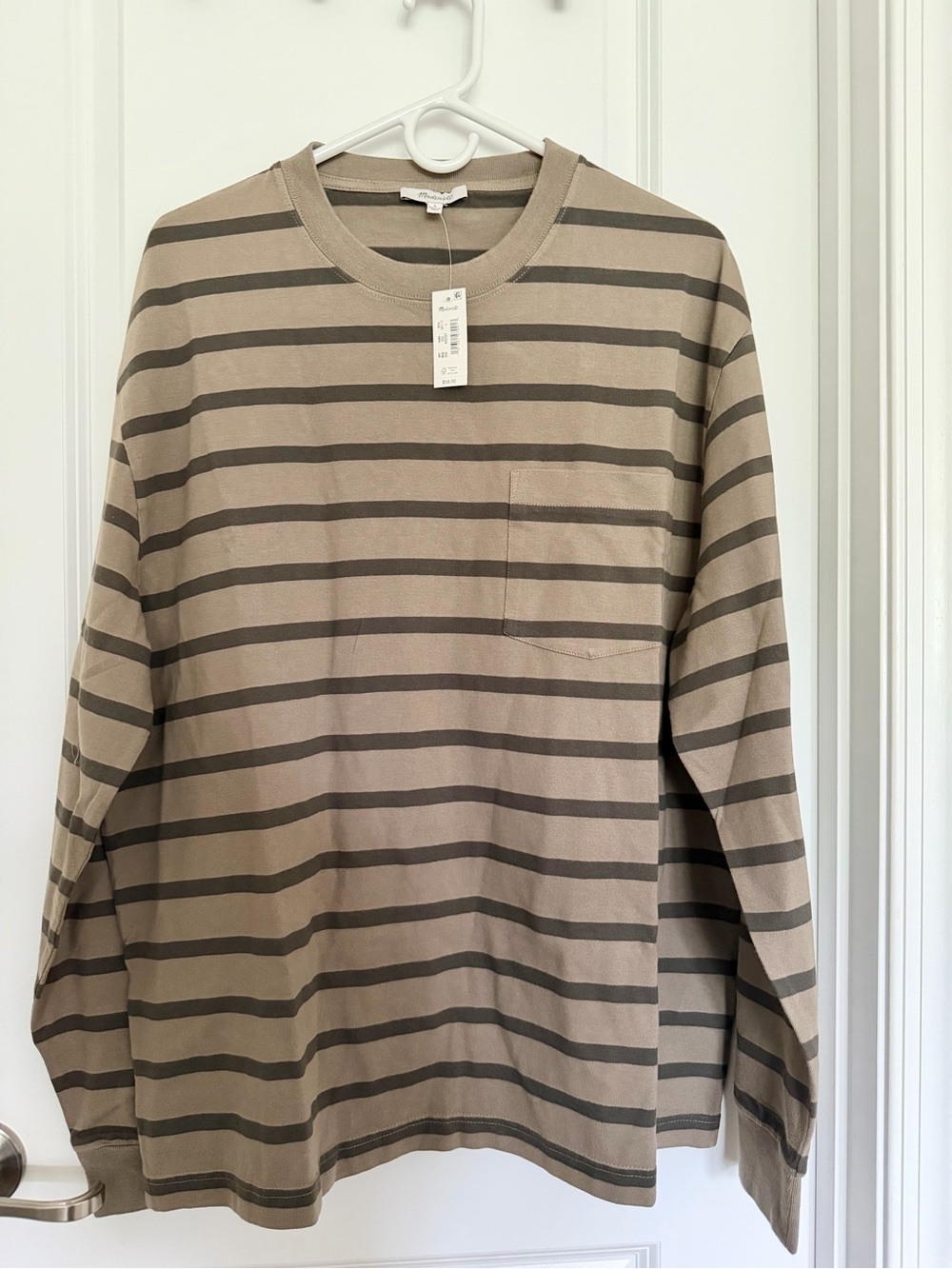 New Mens Vintage Long Sleeve Shirt Size L Madewell
